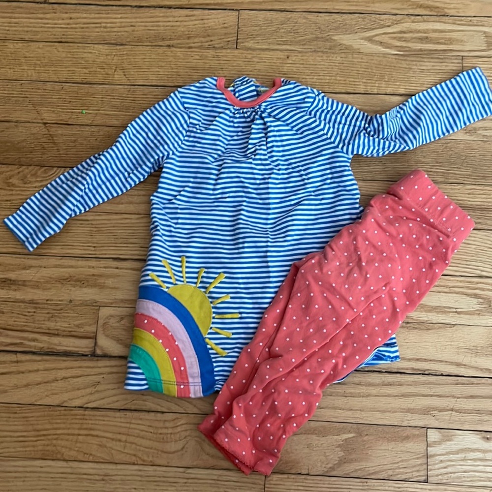 Baby Boden rainbow outfit